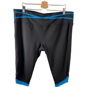 Tema Athletics cropped leggings. Size 3X. Really cute with blue trim.